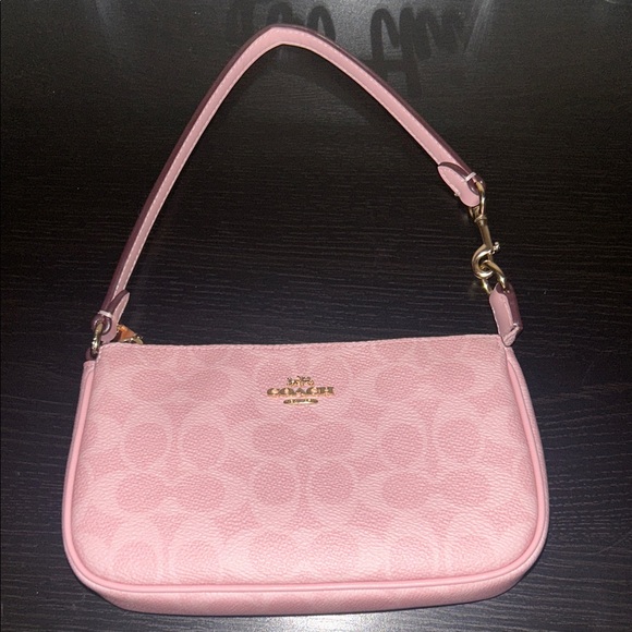 Coach Handbags - Coach Light Pink Signature Shoulder Bag